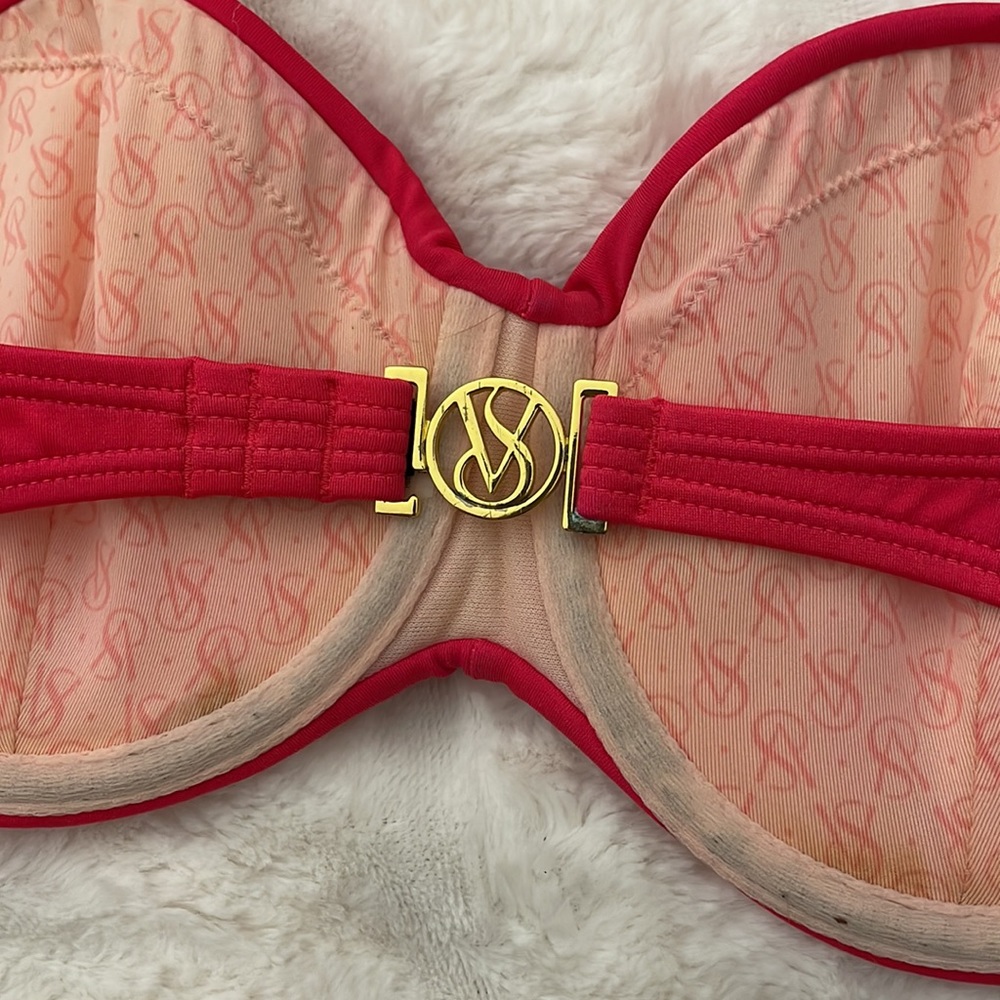 VICTORIA’S SECRET PINKI/RED Bikini Top - Picture 4 of 5